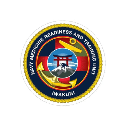 Navy Medicine Readiness and Training Unit Iwakuni (U.S. Navy) Transparent STICKER Die-Cut Vinyl Decal 6 Inch - The Sticker Space