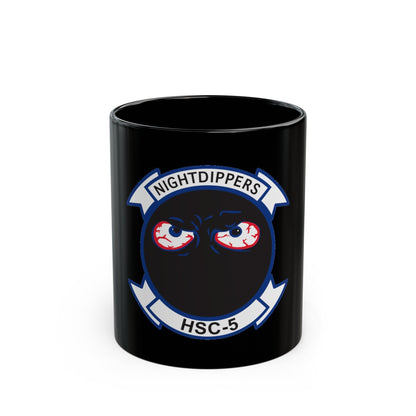 Navy Nightdippers HSC 5 (U.S. Navy) Black Coffee Mug-11oz-The Sticker Space