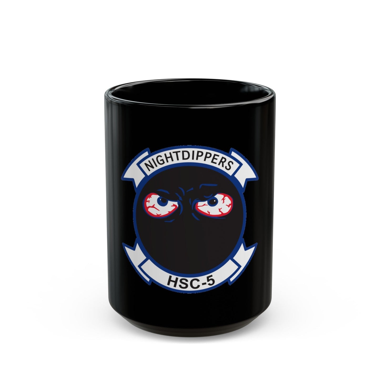 Navy Nightdippers HSC 5 (U.S. Navy) Black Coffee Mug-15oz-The Sticker Space