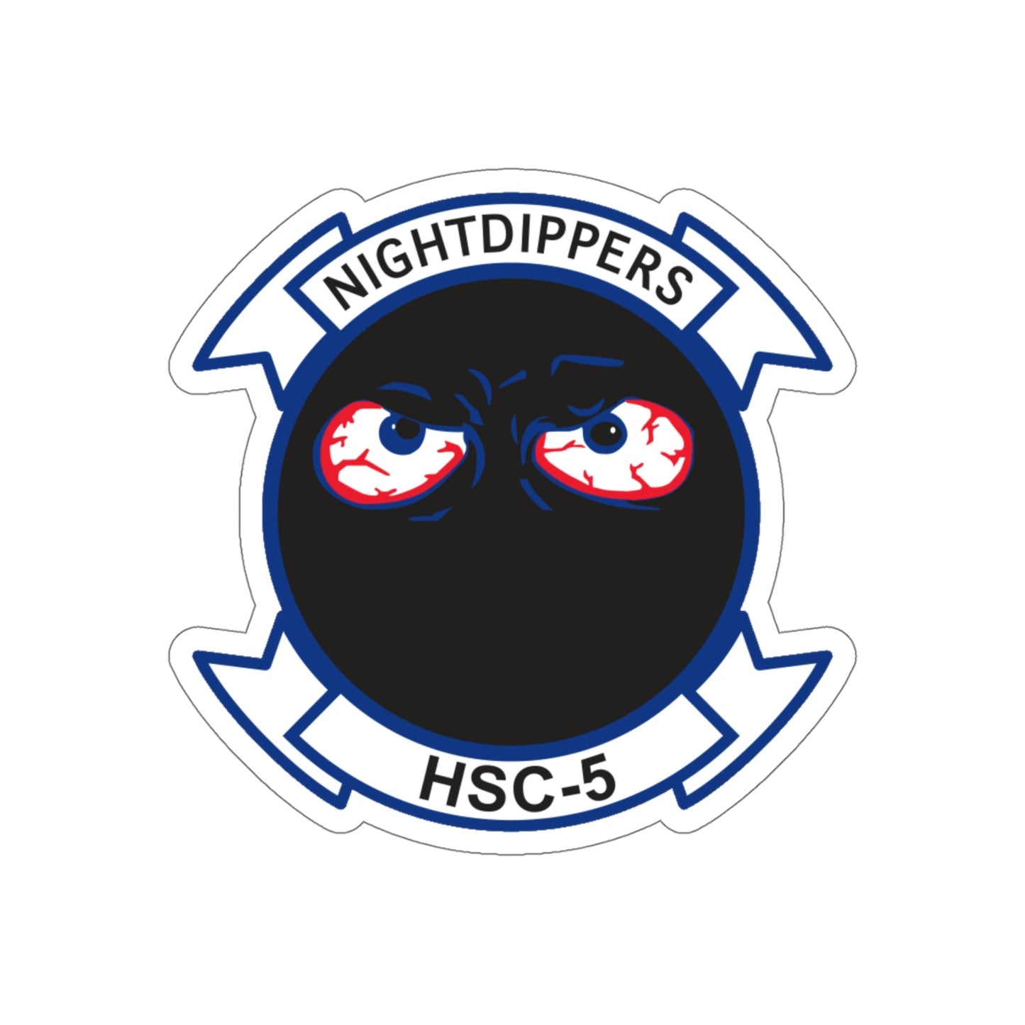 Navy Nightdippers HSC 5 (U.S. Navy) STICKER Vinyl Die-Cut Decal-5 Inch-The Sticker Space