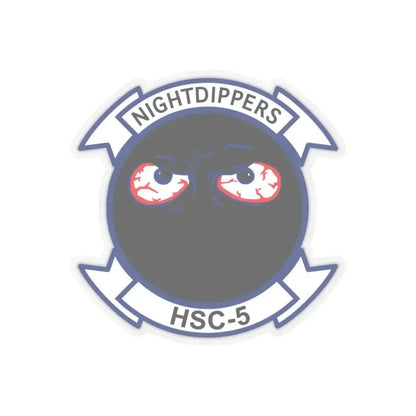 Navy Nightdippers HSC 5 (U.S. Navy) STICKER Vinyl Kiss-Cut Decal 4 Inch Transparent - The Sticker Space