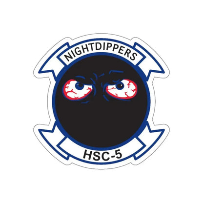 Navy Nightdippers HSC 5 (U.S. Navy) STICKER Vinyl Kiss-Cut Decal 4 Inch White - The Sticker Space