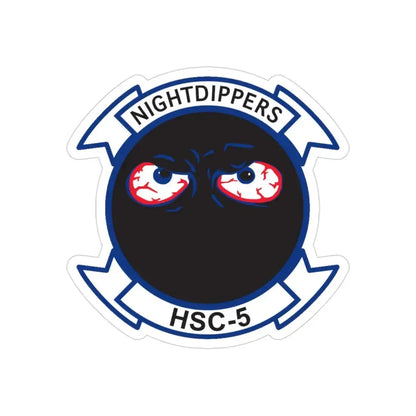 Navy Nightdippers HSC 5 (U.S. Navy) Transparent STICKER Die-Cut Vinyl Decal 3 Inch - The Sticker Space