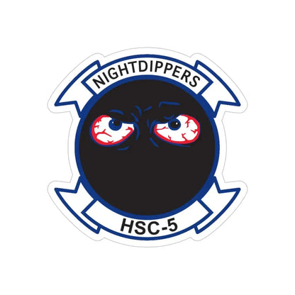Navy Nightdippers HSC 5 (U.S. Navy) Transparent STICKER Die-Cut Vinyl Decal - The Sticker Space
