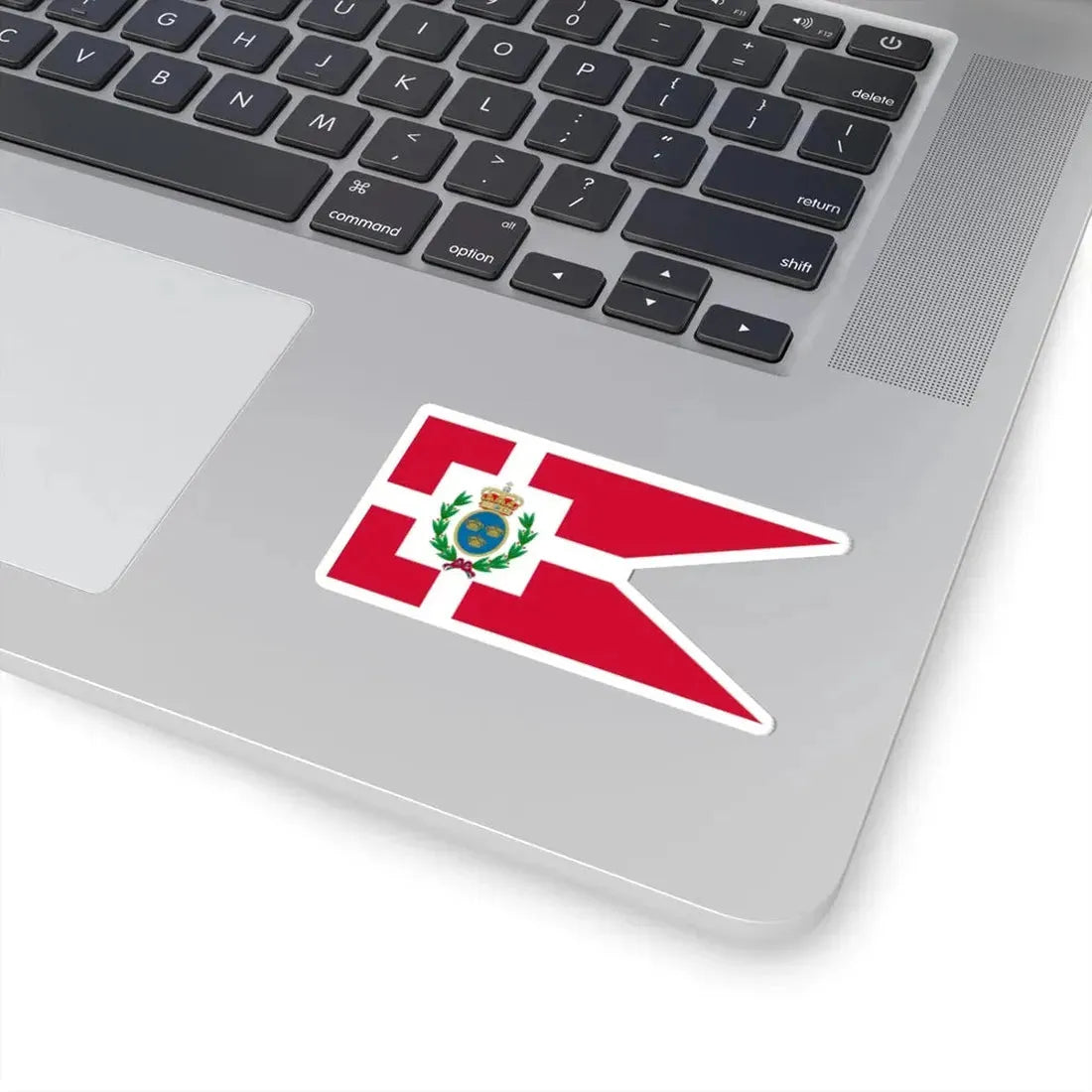 Navy Rank Flag of General Admiral Denmark (Denmark) STICKER Vinyl Kiss-Cut Decal - The Sticker Space