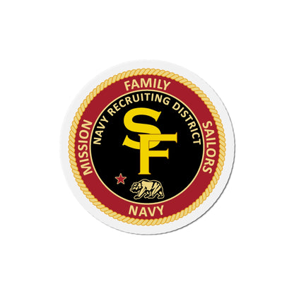 Navy Recruiting District San Francisco (U.S. Navy) Die-Cut Magnet-The Sticker Space