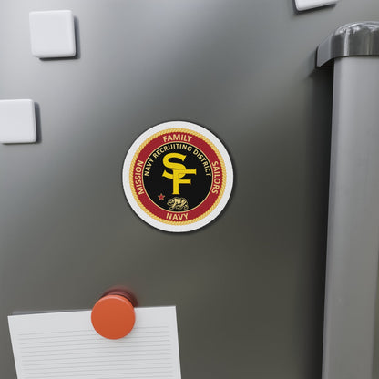 Navy Recruiting District San Francisco (U.S. Navy) Die-Cut Magnet-The Sticker Space