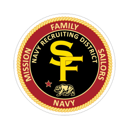 Navy Recruiting District San Francisco (U.S. Navy) STICKER Vinyl Die-Cut Decal-2 Inch-The Sticker Space