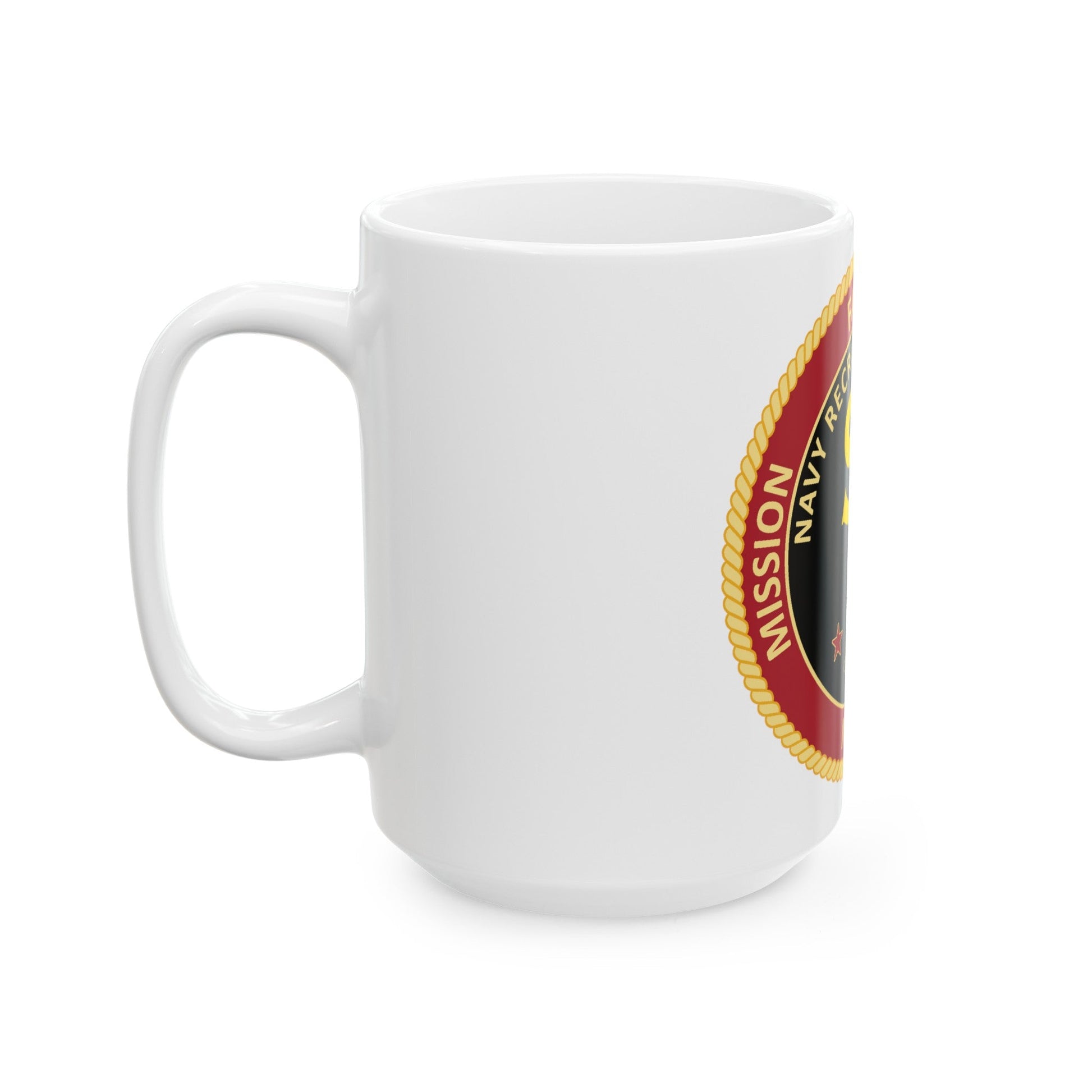 Navy Recruiting District San Francisco (U.S. Navy) White Coffee Mug-The Sticker Space