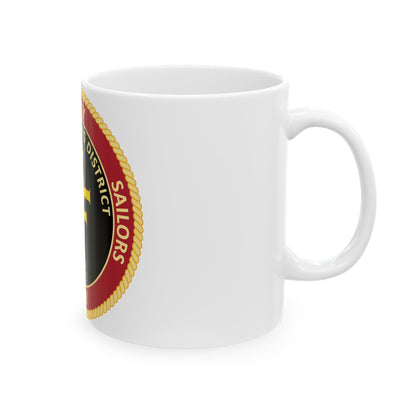 Navy Recruiting District San Francisco (U.S. Navy) White Coffee Mug-The Sticker Space