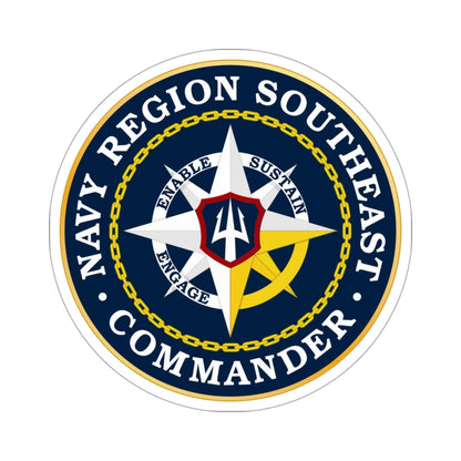 Navy Region Southeast (U.S. Navy) STICKER Vinyl Die-Cut Decal-3 Inch-The Sticker Space