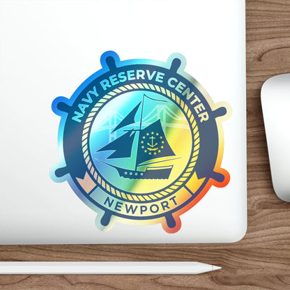 Navy Reserve Center Newport (U.S. Navy) Holographic STICKER Die-Cut Vinyl Decal-The Sticker Space