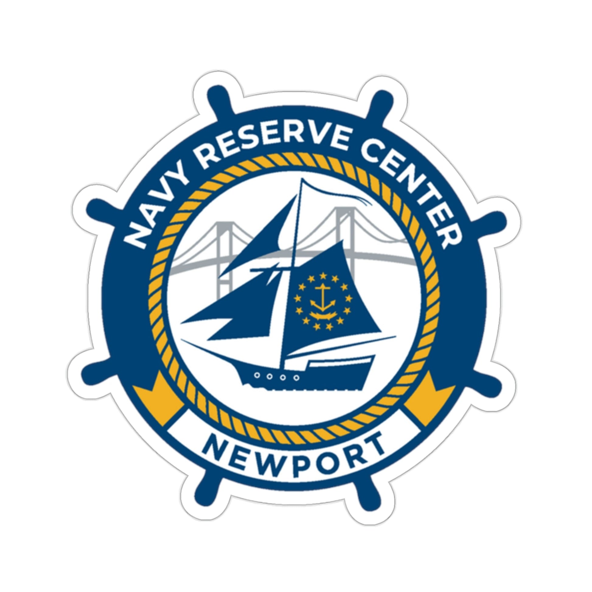 Navy Reserve Center Newport (U.S. Navy) STICKER Vinyl Die-Cut Decal-2 Inch-The Sticker Space