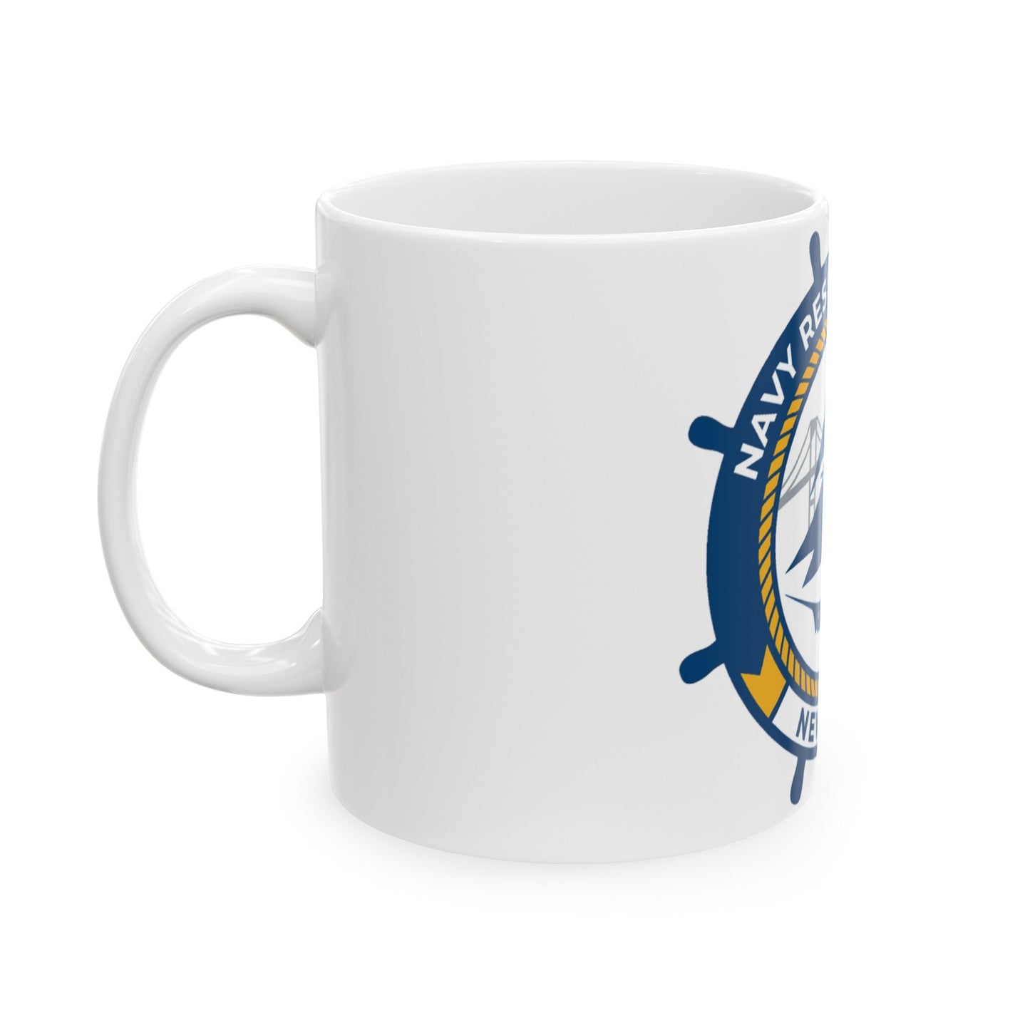 Navy Reserve Center Newport (U.S. Navy) White Coffee Mug-The Sticker Space