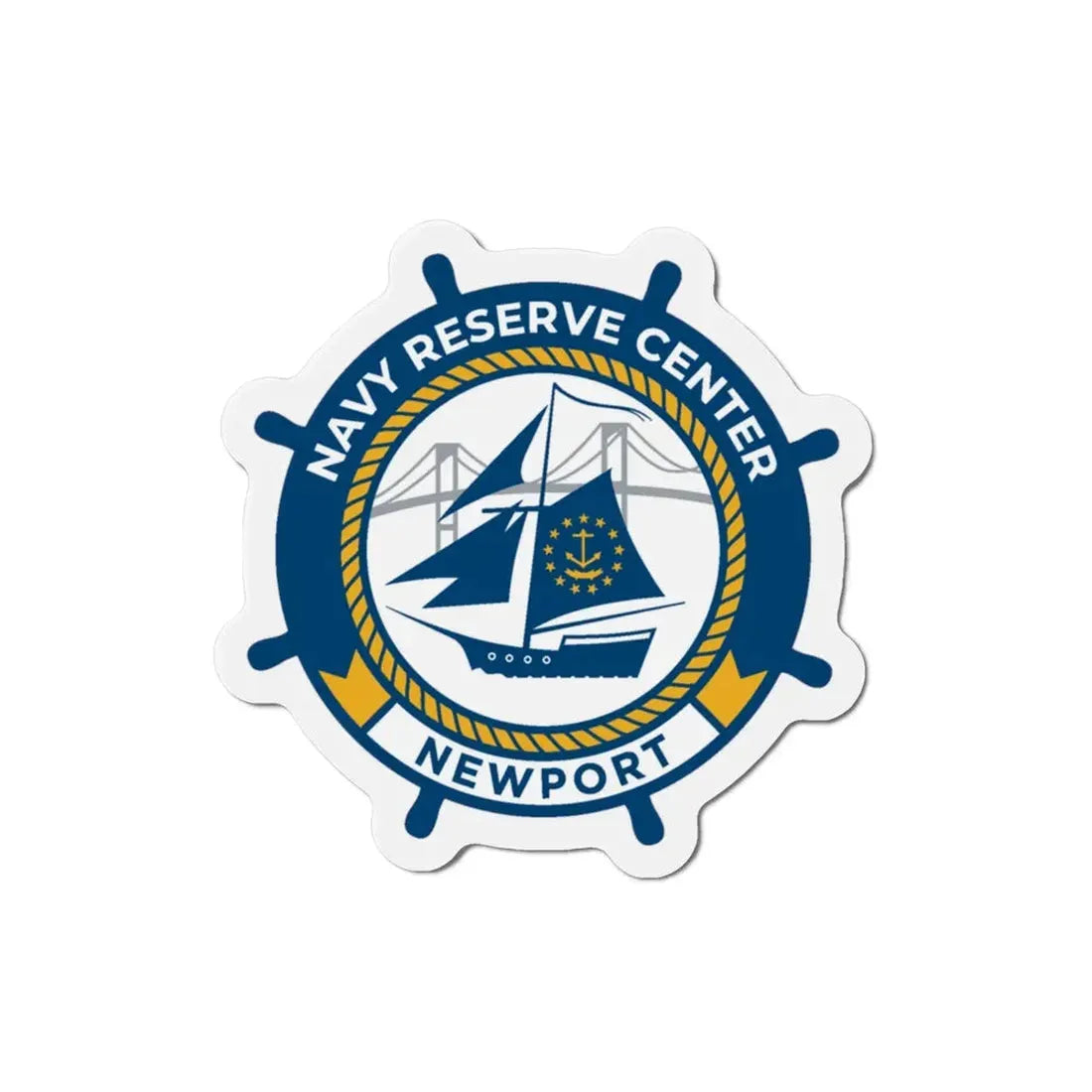 Navy Reserve Center Newport (U.S. Navy) Refrigerator Magnet - The Sticker Space