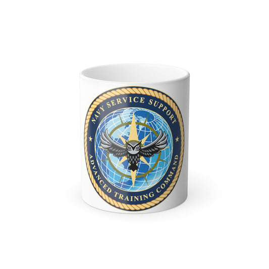 Navy Service Support Advanced Training Command San Diego (U.S. Navy) Color Changing Mug 11oz-11oz-The Sticker Space