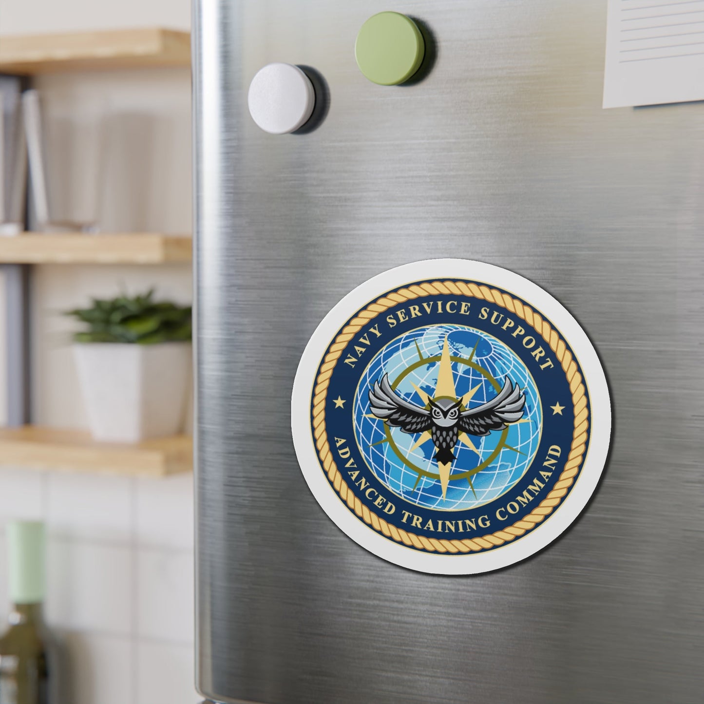 Navy Service Support Advanced Training Command San Diego (U.S. Navy) Die-Cut Magnet-The Sticker Space