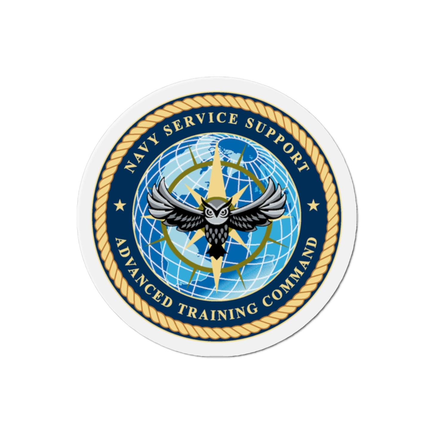 Navy Service Support Advanced Training Command San Diego (U.S. Navy) Die-Cut Magnet-2" x 2"-The Sticker Space