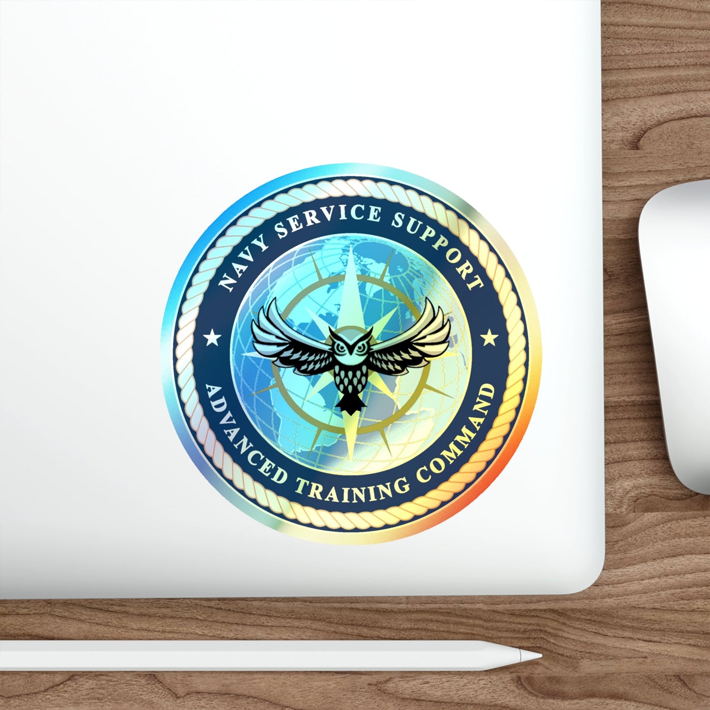 Navy Service Support Advanced Training Command San Diego (U.S. Navy) Holographic STICKER Die-Cut Vinyl Decal-The Sticker Space