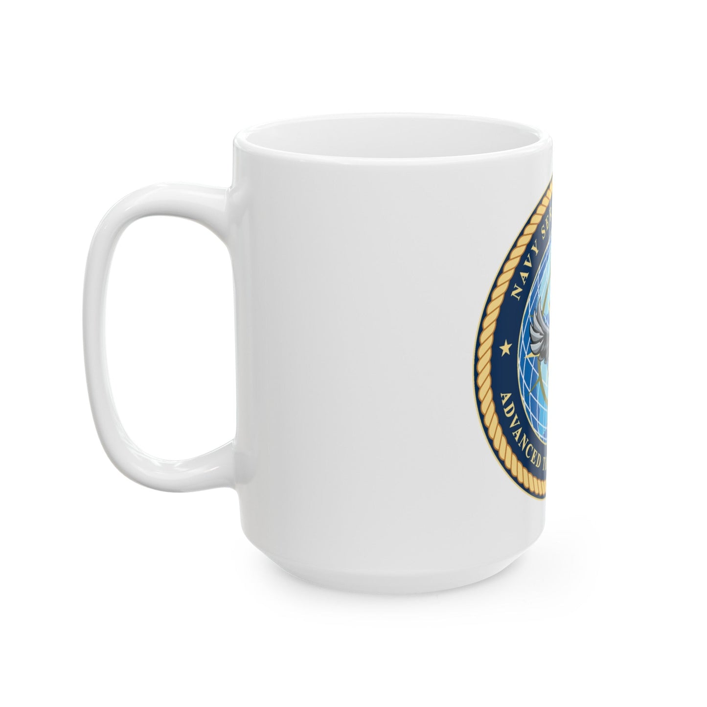 Navy Service Support Advanced Training Command San Diego (U.S. Navy) White Coffee Mug-The Sticker Space