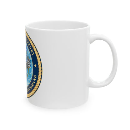 Navy Service Support Advanced Training Command San Diego (U.S. Navy) White Coffee Mug-The Sticker Space