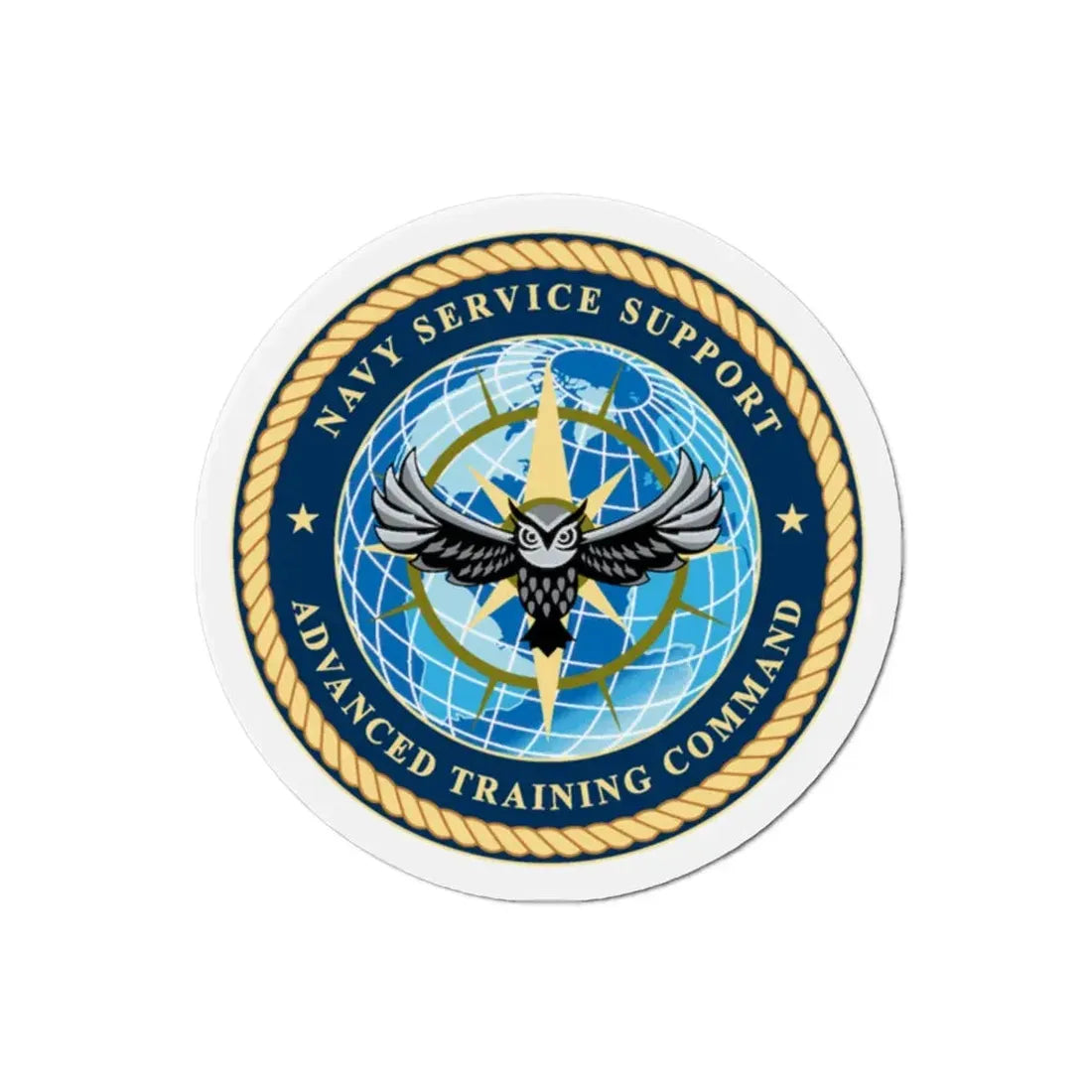 Navy Service Support Advanced Training Command San Diego (U.S. Navy) Refrigerator Magnet 2 Inch - The Sticker Space