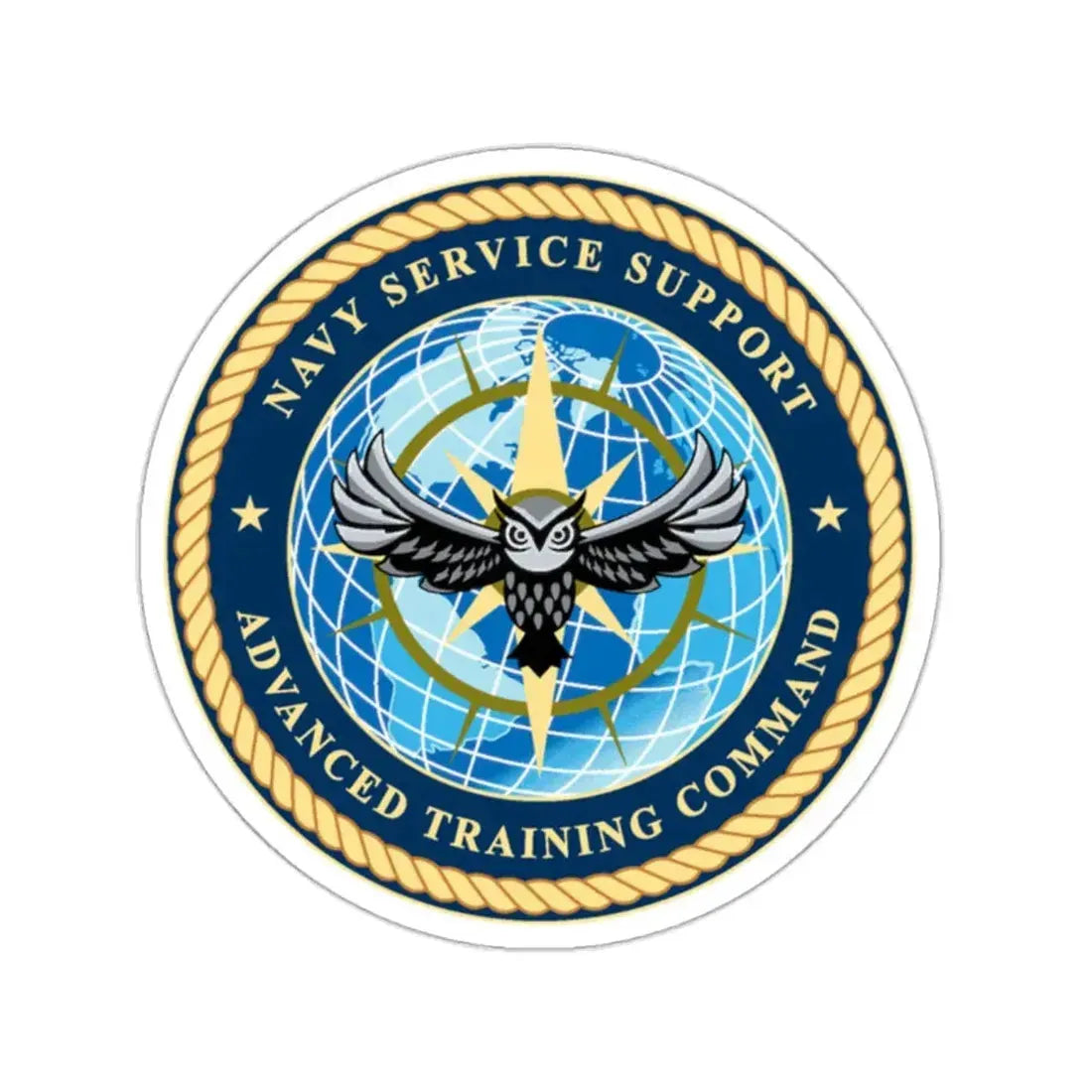 Navy Service Support Advanced Training Command San Diego (U.S. Navy) STICKER Vinyl Kiss-Cut Decal 2 Inch White - The Sticker Space