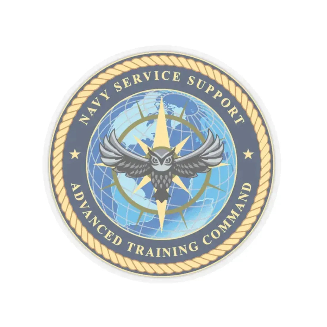 Navy Service Support Advanced Training Command San Diego (U.S. Navy) STICKER Vinyl Kiss-Cut Decal 3 Inch Transparent - The Sticker Space