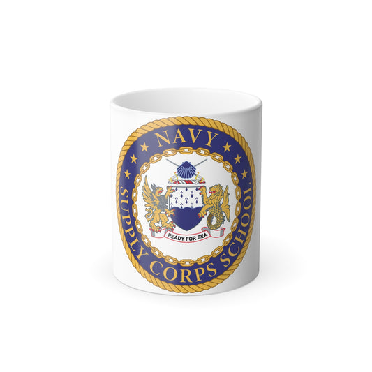 Navy Supply Corps School (U.S. Navy) Color Changing Mug 11oz-11oz-The Sticker Space