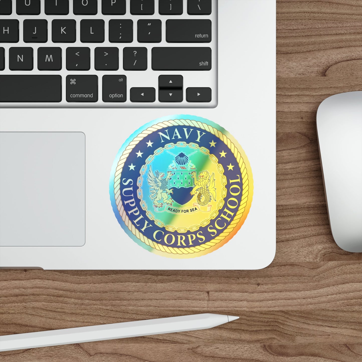 Navy Supply Corps School (U.S. Navy) Holographic STICKER Die-Cut Vinyl Decal-The Sticker Space