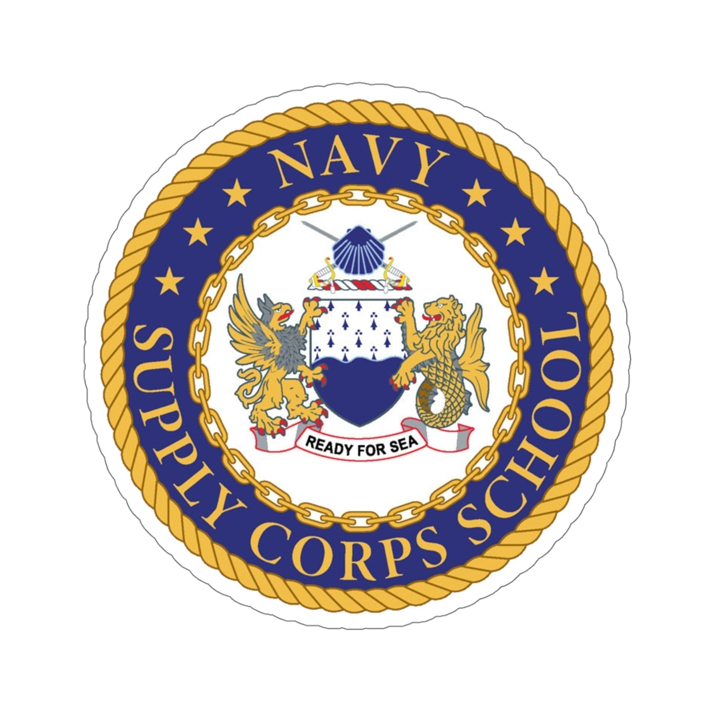 Navy Supply Corps School (U.S. Navy) STICKER Vinyl Die-Cut Decal-5 Inch-The Sticker Space