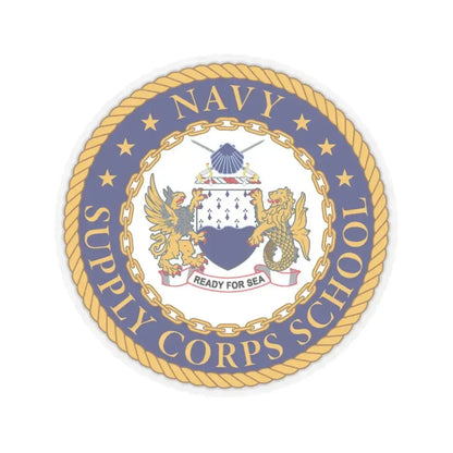 Navy Supply Corps School (U.S. Navy) STICKER Vinyl Kiss-Cut Decal 6 Inch Transparent - The Sticker Space