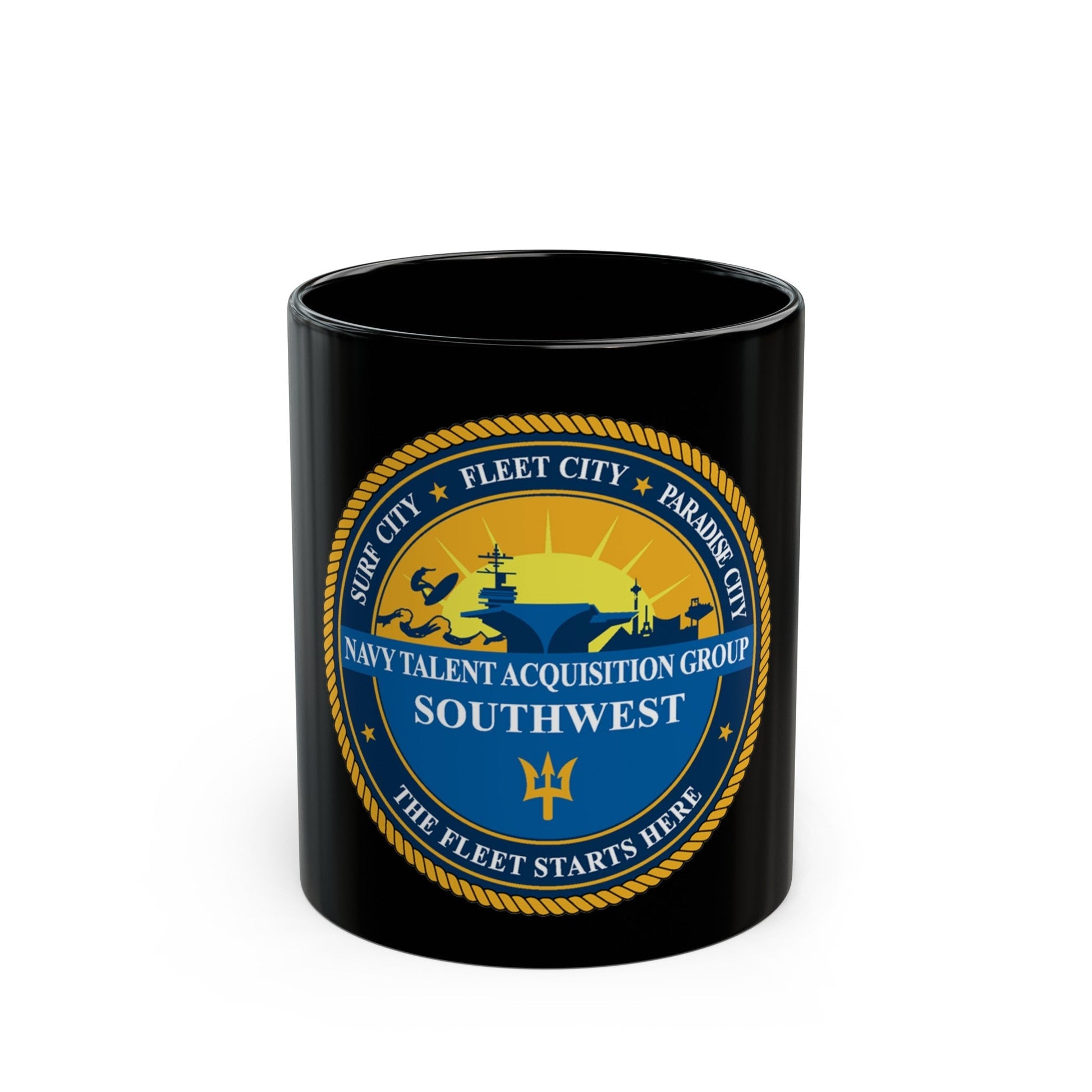 Navy Talent Acquisition Group SW (U.S. Navy) Black Coffee Mug-11oz-The Sticker Space