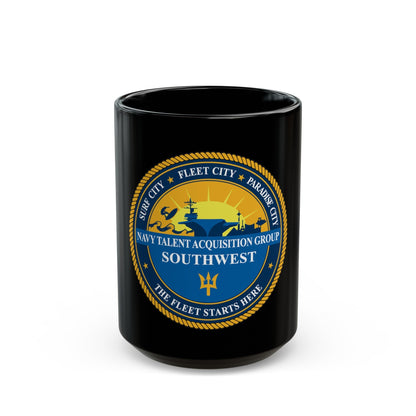 Navy Talent Acquisition Group SW (U.S. Navy) Black Coffee Mug-15oz-The Sticker Space