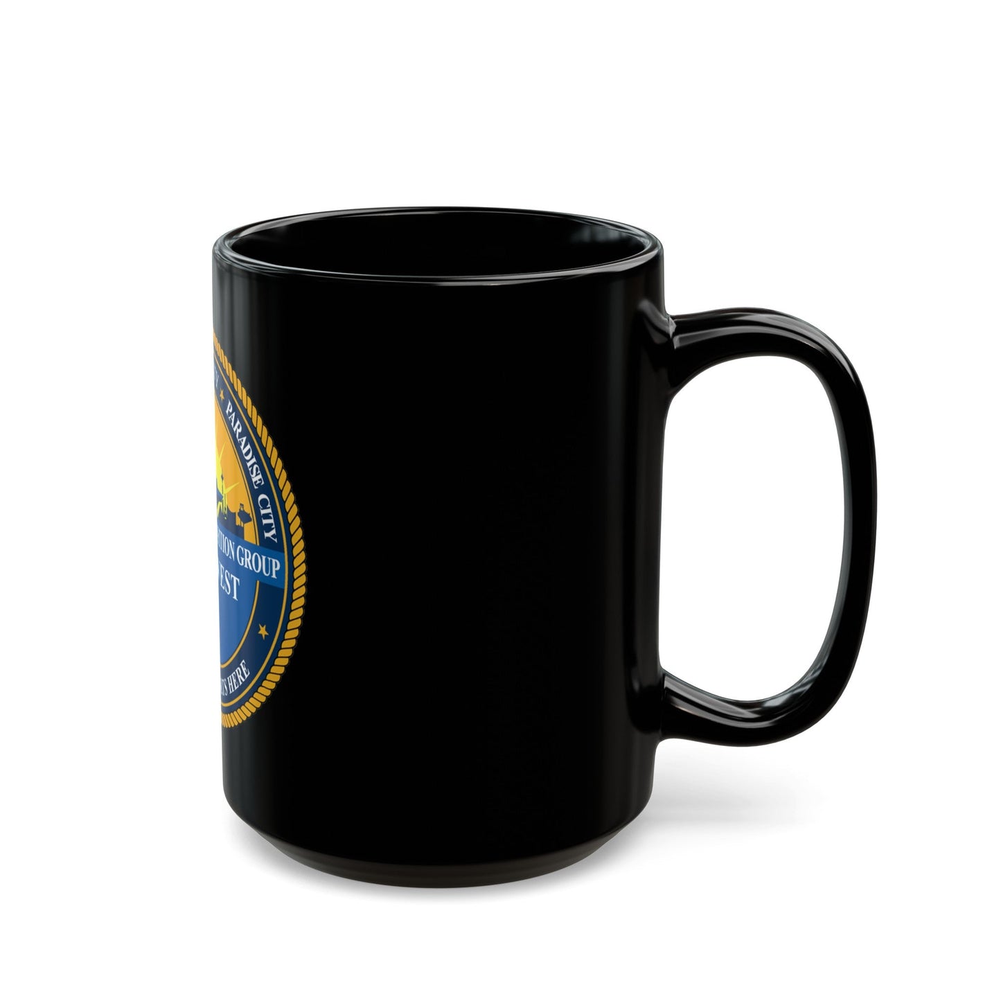 Navy Talent Acquisition Group SW (U.S. Navy) Black Coffee Mug-The Sticker Space