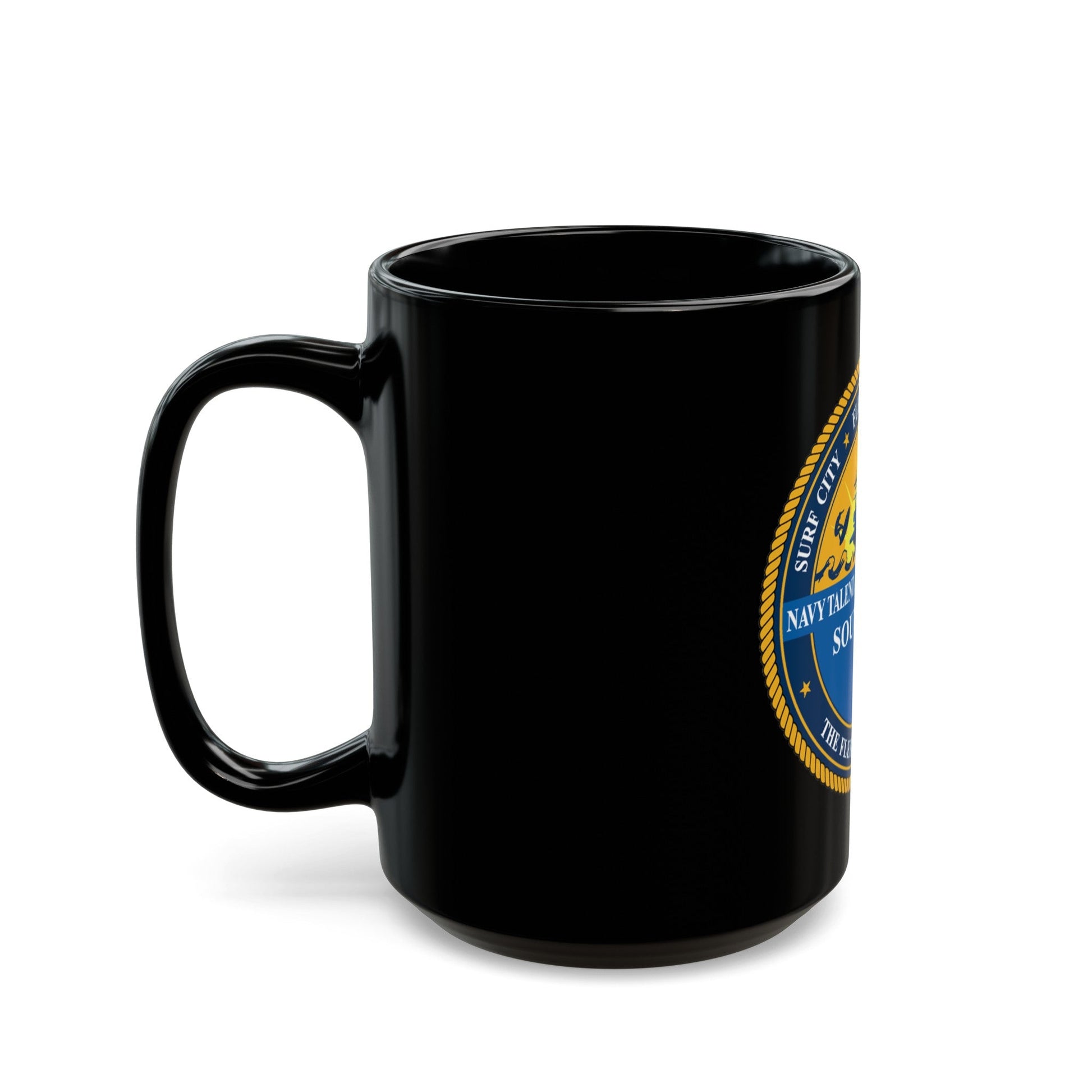 Navy Talent Acquisition Group SW (U.S. Navy) Black Coffee Mug-The Sticker Space