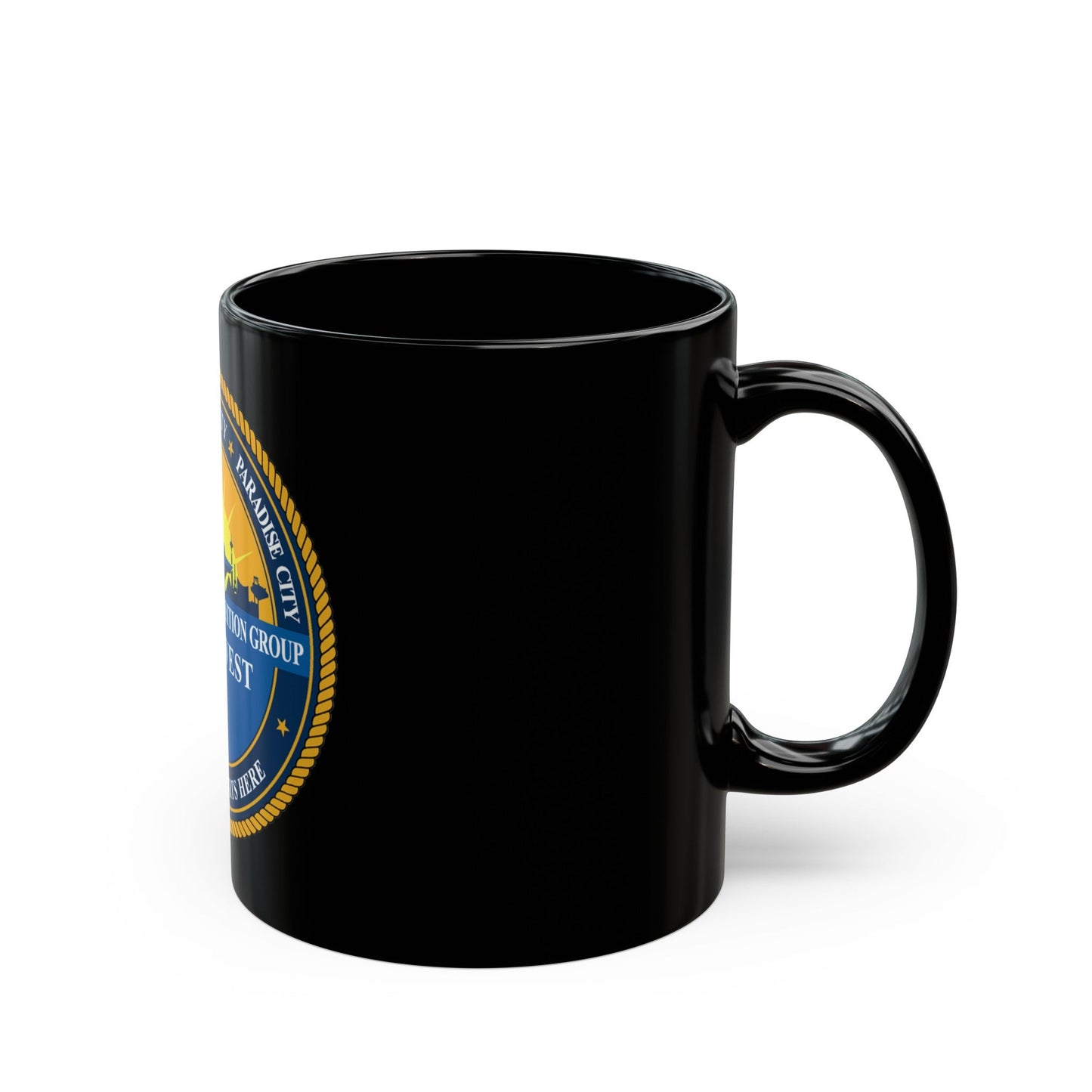 Navy Talent Acquisition Group SW (U.S. Navy) Black Coffee Mug-The Sticker Space