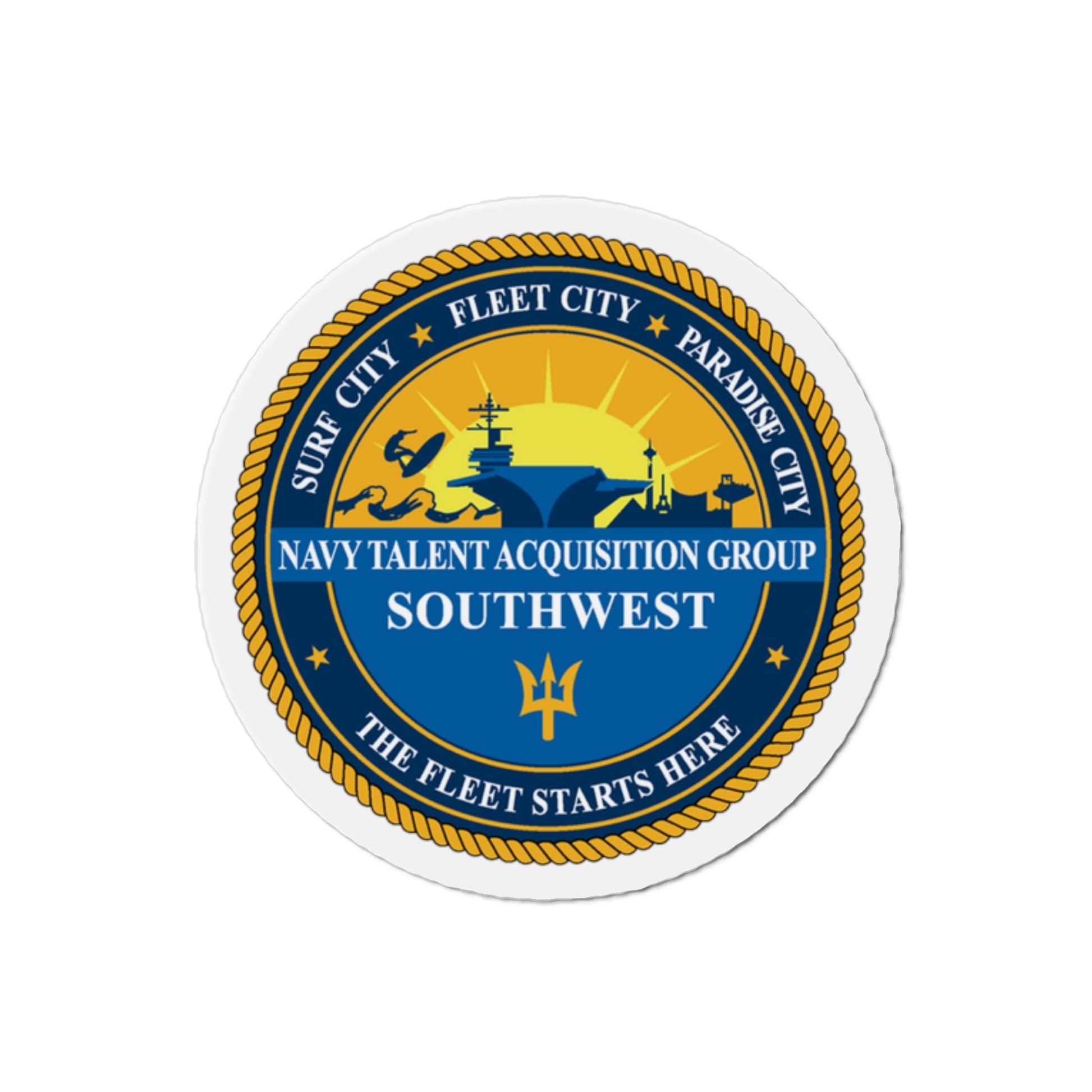 Navy Talent Acquisition Group SW (U.S. Navy) Die-Cut Magnet-The Sticker Space