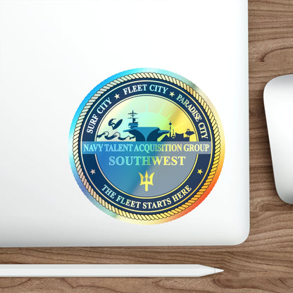 Navy Talent Acquisition Group SW (U.S. Navy) Holographic STICKER Die-Cut Vinyl Decal-The Sticker Space