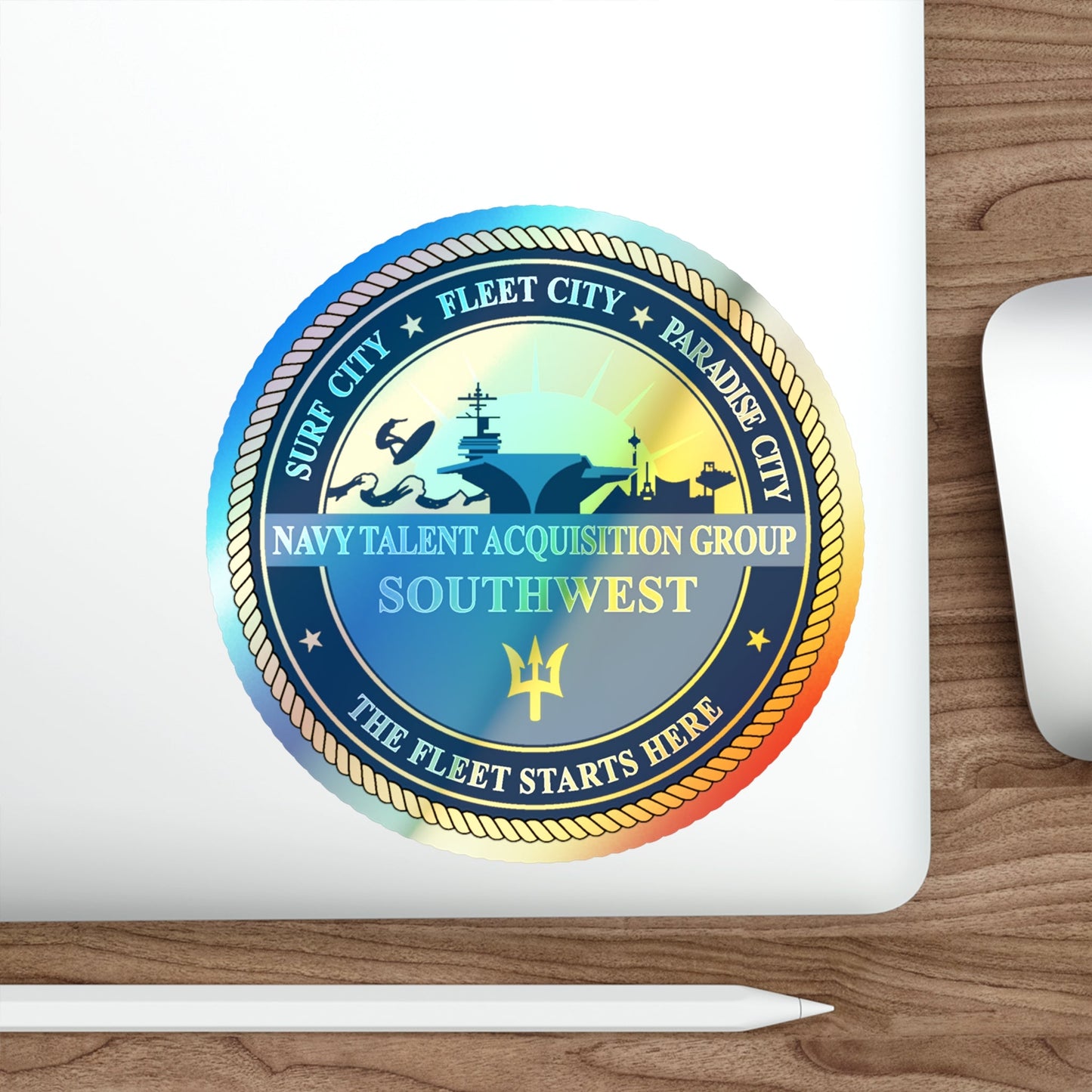 Navy Talent Acquisition Group SW (U.S. Navy) Holographic STICKER Die-Cut Vinyl Decal-The Sticker Space