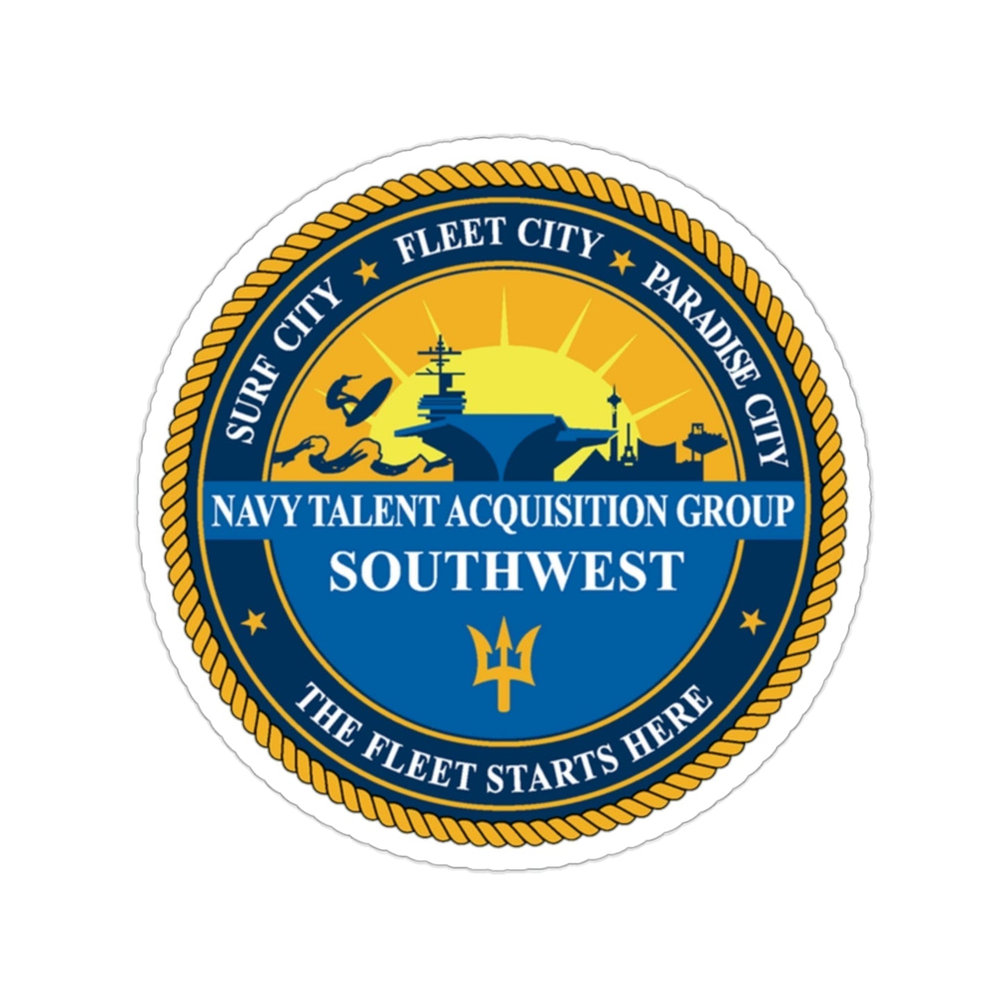 Navy Talent Acquisition Group SW (U.S. Navy) STICKER Vinyl Die-Cut Decal-2 Inch-The Sticker Space