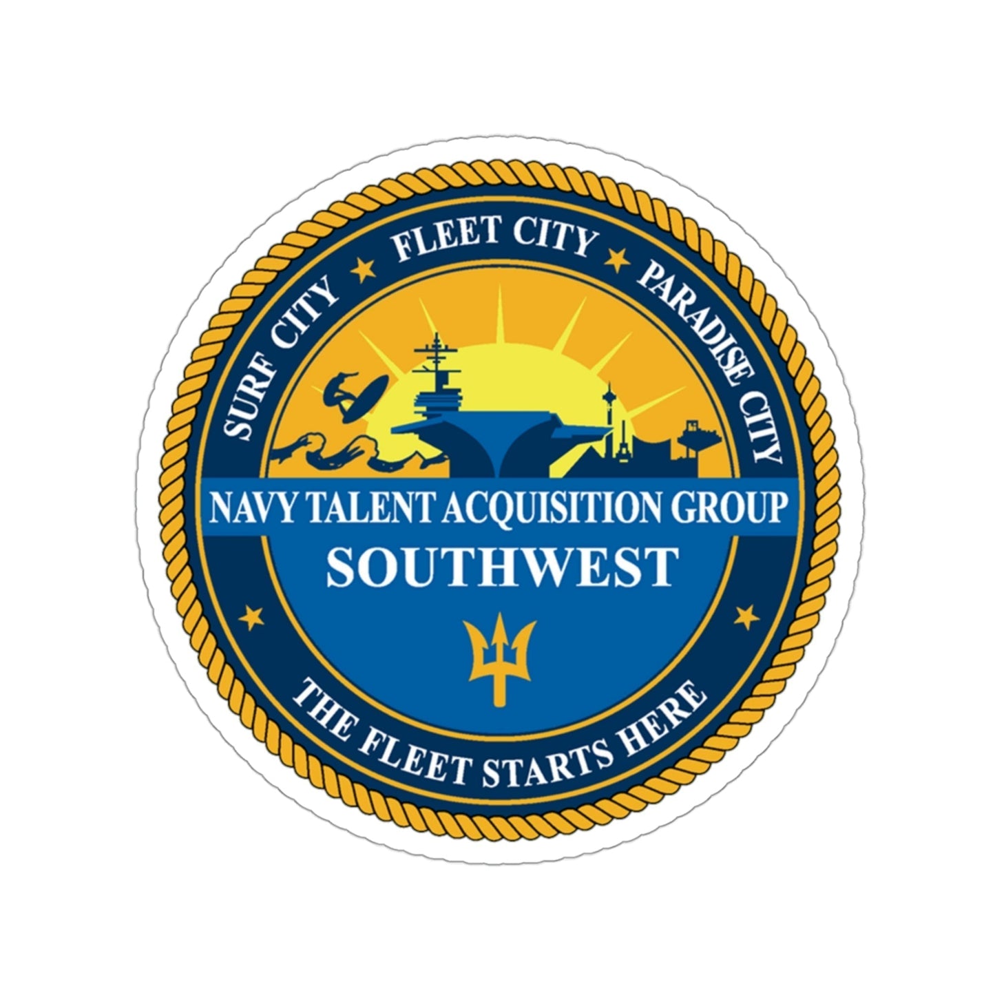 Navy Talent Acquisition Group SW (U.S. Navy) STICKER Vinyl Die-Cut Decal-3 Inch-The Sticker Space