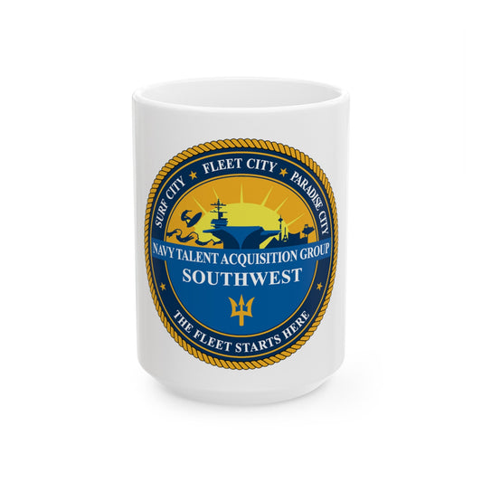 Navy Talent Acquisition Group SW (U.S. Navy) White Coffee Mug-15oz-The Sticker Space