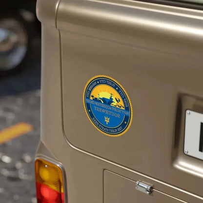 Navy Talent Acquisition Group SW (U.S. Navy) REVERSE PRINT Transparent Die-Cut STICKER - The Sticker Space