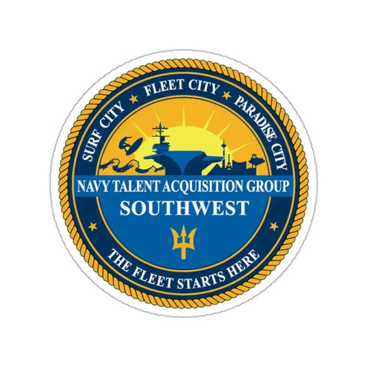 Navy Talent Acquisition Group SW (U.S. Navy) STICKER Vinyl Kiss-Cut Decal 2 Inch White - The Sticker Space