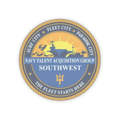 Navy Talent Acquisition Group SW (U.S. Navy) STICKER Vinyl Kiss-Cut Decal 3 Inch Transparent - The Sticker Space