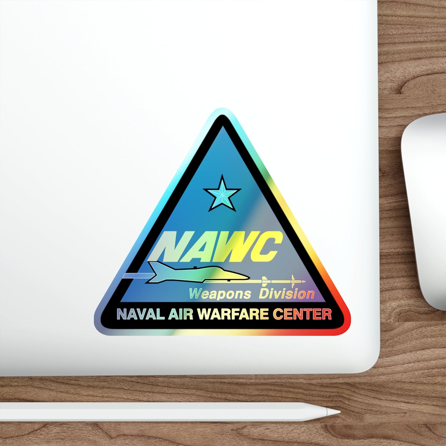 NAWCWD Naval Air Warfare Center Weapons Division (U.S. Navy) Holographic STICKER Die-Cut Vinyl Decal-The Sticker Space