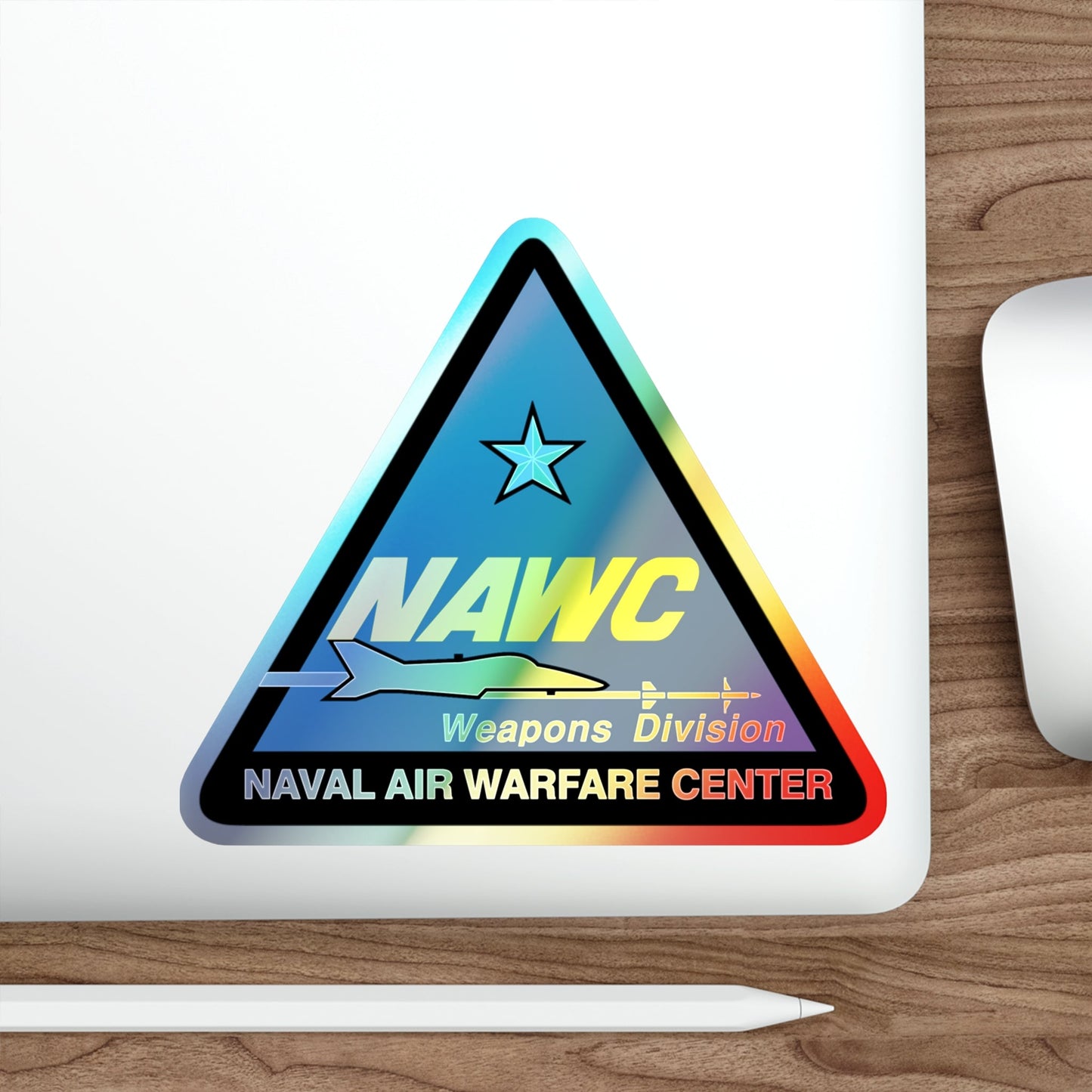 NAWCWD Naval Air Warfare Center Weapons Division (U.S. Navy) Holographic STICKER Die-Cut Vinyl Decal-The Sticker Space