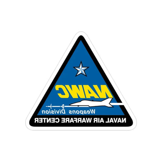 NAWCWD Naval Air Warfare Center Weapons Division (U.S. Navy) REVERSE PRINT Transparent Die-Cut STICKER 2 Inch Die-Cut Transparent - The Sticker Space