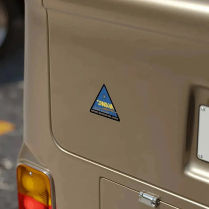 NAWCWD Naval Air Warfare Center Weapons Division (U.S. Navy) REVERSE PRINT Transparent Die-Cut STICKER - The Sticker Space